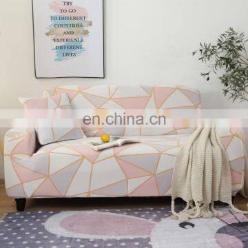 Factory Customized Spandex Elastic Multi-color Sofa Cover Slipcover Super Soft Stretch Material Wholesale Sofa Cover