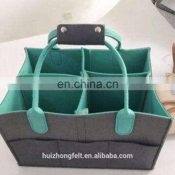 New Design Felt Diaper Caddy Baby Bag With Changing Pad and Plate Bottom photo-6