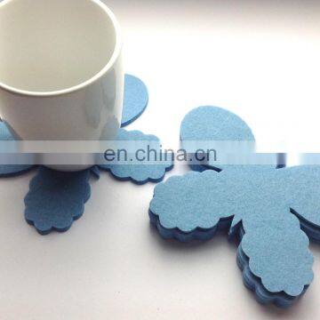 Factory Wholesale Cheap Christmas Felt Glass Coaster photo-2