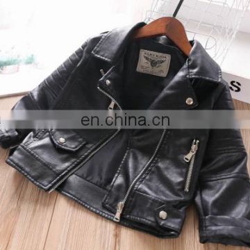 2020 Spring PU Girls' Jacket Childrenswear Wholesale