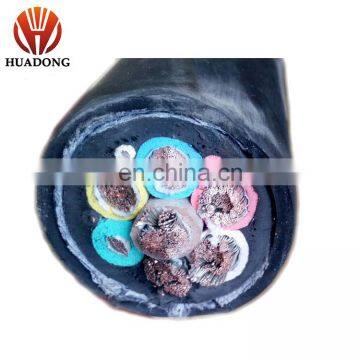 VDE 0250 NSSHOU-J 4X4mm2 90temperature Oil resistant Rubber cable tinned copper conductor 1x1.5mm2 2x4mm2 5x6mm2