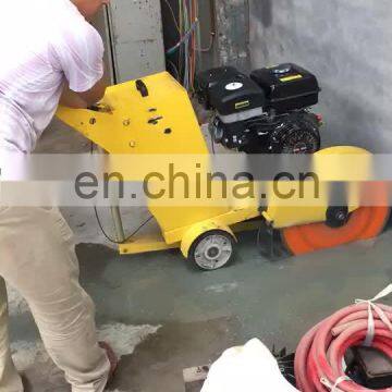 asphalt core gesoline concrete saw cutting machine cutting road