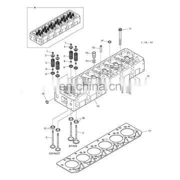 DIESEL ENGINE PARTS DB58 SEAT VALVE IN 65.03203-1062 FIT FOR WHEEL EXCAVATOR DH210W-7S