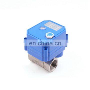 made in china cwx-25s dn20 full bore cr02 electric ss motorized water control flow  ball valve 24v 220v actuator