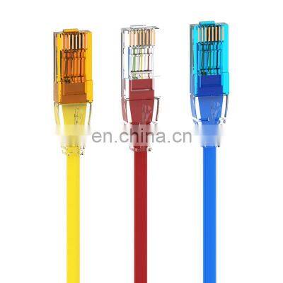 round flat cat6a cat6 cat7 rj45 patch cord cable machines