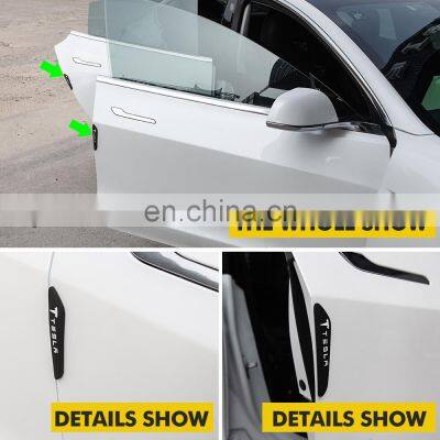 Carest Car Door Bumper Protector For Tesla Model 3 Accessories Door Guard Protective Model Y S X Three Model3 ModelY 4Pcs/Set photo-2