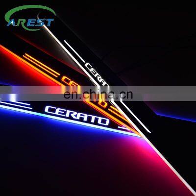 Carest LED Door Sill Streamed For KIA  CERATO II (TD) 2009-2020 Scuff Plate Acrylic Door Sills Car Sticker Accessories