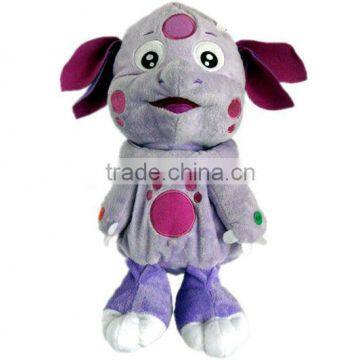 plush purple cow with sounder/plush cow