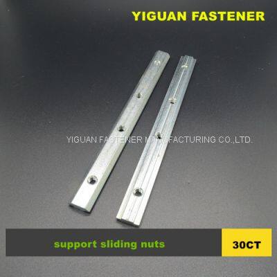 sliding long nuts for 3030 series of aluminium profile systems