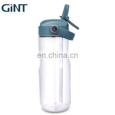 GINT 680ml Made in China Plastic BPA Free Hot Sell Water Bottle With Straw photo-2