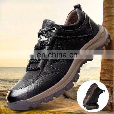 2021 Autumn and Winter New Pu Shoes Men's Leisure Sports Running Shoes Warm Outdoor Men's Shoes