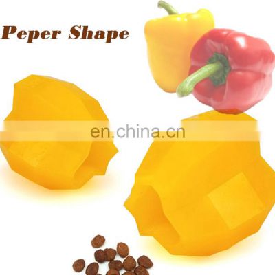 pepper shape dog play toy eco-friendly material dog treats toy Customize various other pet toys