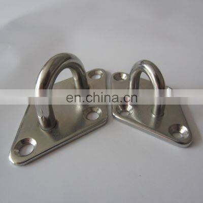 Stainless steel Diamond  Pad Eye for marine, industrial architectural uses, mooring plate or eye plate