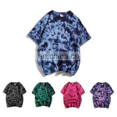 OEM High Quality Fashion, Short Sleeve Cotton blend Colorful Tie Dye Men T shirt/