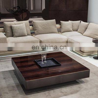 modern custom italian design wooden coffee table for sale