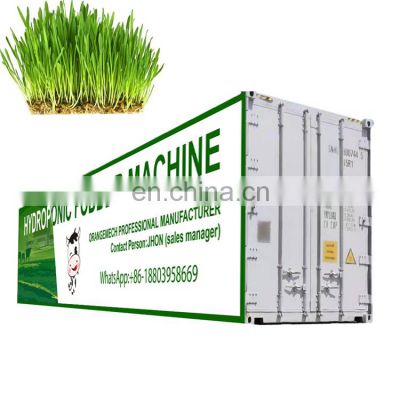 hydroponics Forage grass planting machine grass growing containers 40 HQ container type widely use