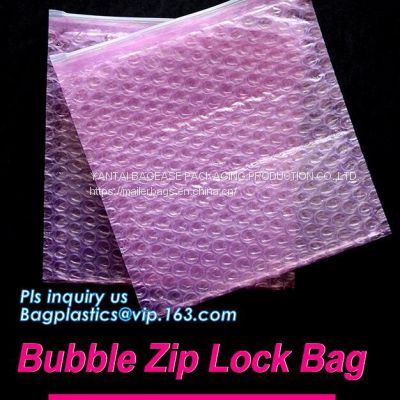 Custom LOCK zipper bubble bag/bubble slider bag,Shielding Bag Aluminum Foil Bag Metallized Foil Bag Nylon Vacuum Bag