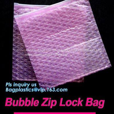 Custom LOCK Zipper Bubble Bag/bubble Slider Bag,Shielding Bag Aluminum Foil Bag Metallized Foil Bag Nylon Vacuum Bag