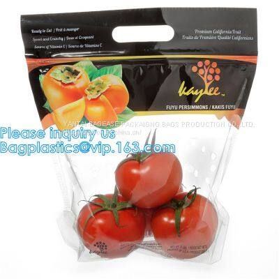 Fresh Lock Packaging Pouch Vent Hole And Handle, Grape, Mango, Fruit, Vegetable, PP Slider Lock Zipper Bags photo-5