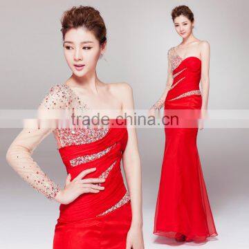 C71536A designer one piece party dress one shoulder dinner Dress