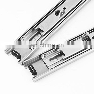 Custom Sheet Metal Stamped Furniture Drawer Slides Soft Close Ball Bearing Drawer Slide