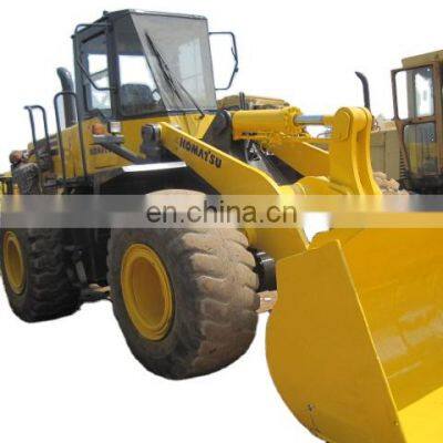 Used Komatsu WA380 wheel loader loading, Komatsu wa380 put in container