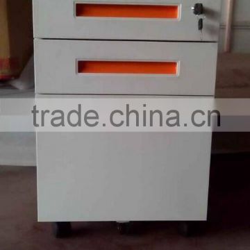 2 Drawer Mobile Pedestal 0.6 mm Metal Computer Cabinet