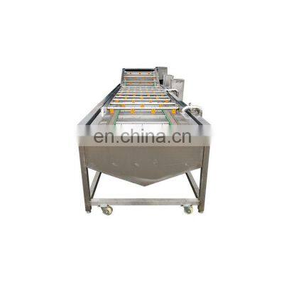 Industrial water spray mini olive vegetable fruit bubble washing cleaning machine for vegetables citrus fruit cleaner wash