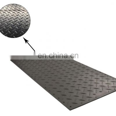 Anti slip structure emergency access routes virgin pe 4*8 plastic trackway heavy duty ground protection mats