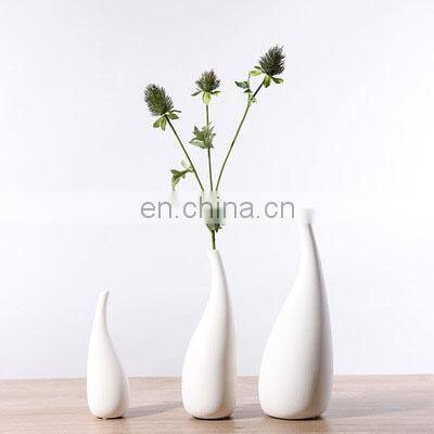 Nordic Modern Porcelain Modern Vase Pot Water Drop Shape Handmade Ceramic Vase Flower Vase Porcelain for Home Decor
