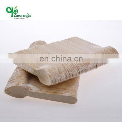 Customized Packaging Ecofriendly Display Disposable Birch Wood Popsicl Mini Ice Cream Taster Spoon Biodegradable photo-3