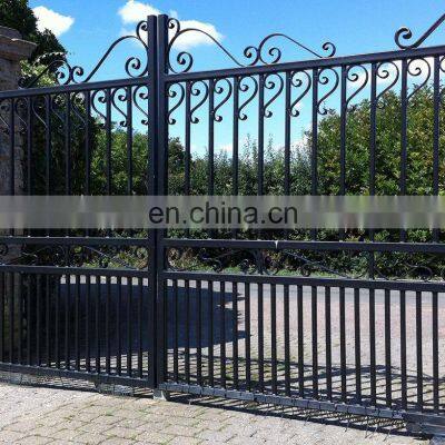 Hot Dipped Galvanized Steel Gate Fence Garden Steel Fence Gate With Post photo-2