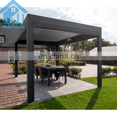 100% water proof electric aluminum gazebo aluminum pergola price