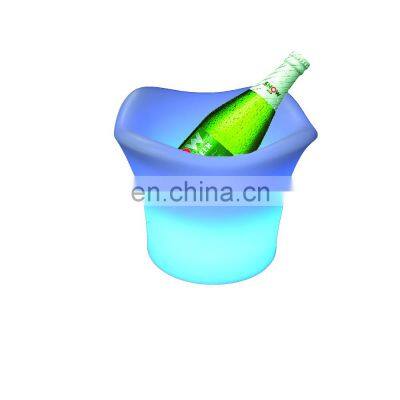 Plastic waterproof color changing High quality Bar Light Champagne Wine Drinks Beer Bucket KTV Nightclub Portable LED ice bucket