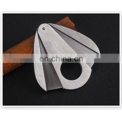 Factory Supply Desktop Engraved Manufacturer Logo Stainless Steel Scissors Luxury Custom Cigar Cutters photo-5