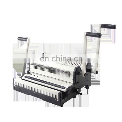 SBM-SW2500A heavy duty hard book multifunctional punching binding machine with wire and comb