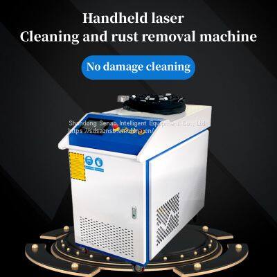 Handheld fiber laser rust removal machine for removing paint, oil stains, oxide layer burrs, laser cleaning machine Seno Intelligent