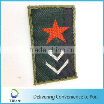 Star Embroidery Badge/Sticker/patch design woven label for clothings, bags, and garments