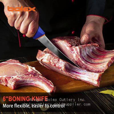 Butcher Knife Set Softgrip,boning Butcher Skinning German Stainless Steel Chef Knife Set,Meat Processing Set for Home Kitchen,Slaughter House Restaurant photo-3