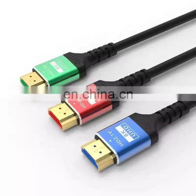 Ultra High Speed 18Gbps 8K Version HDMI Cable HDMI 2.1 cable Video Game TV HDMI Kabel Cable 1M 1.5M 2M 3M 5M Greed Red Blue