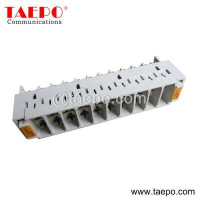 Sample Free 10 pairs 3 pole over voltage krone lsa protection magazine without GDT arrester from China Factory TAEPO