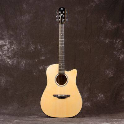 China Factory Wholesale 41inch Acoustic Guitar Kit - OTIS 41 Yusha DC Bucket Bright Laminated Top M-19 photo-5