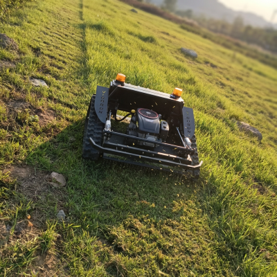 Vigorun VTLM800 Industrial Grade Agricultural Robotic Crawler Lawn Mower Gasoline Engine Adjustable Cutting Height 25-120mm