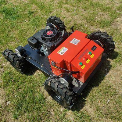 Cortacésped industrial de control remoto radio controlado con motor de marcha sin escobilla híbrido para todo tipo de terrenos