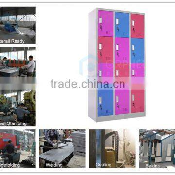 Hot Sale Micture Color 12 Door Public Place Metal Hot Lockers In UK photo-5