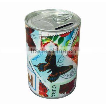 Cute mini plastic money box/tin money box/metal money box