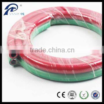 Twin line fiber braid gas cutting torch hose