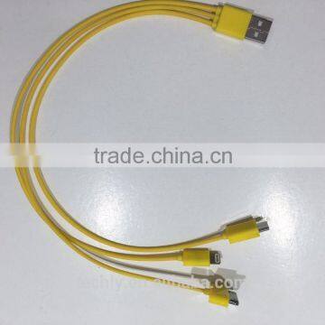 New Color Blister Pack for Green Color 3 In 1 USB Charger Cable for Iphone and for Samsung Use of Cable photo-3