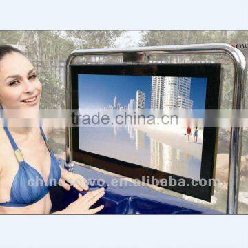 2012 latest design&new developed waterproof bathtub TV TV-26