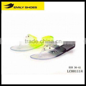 Hot woman shoe lady's summer PVC plastic jelly shoes